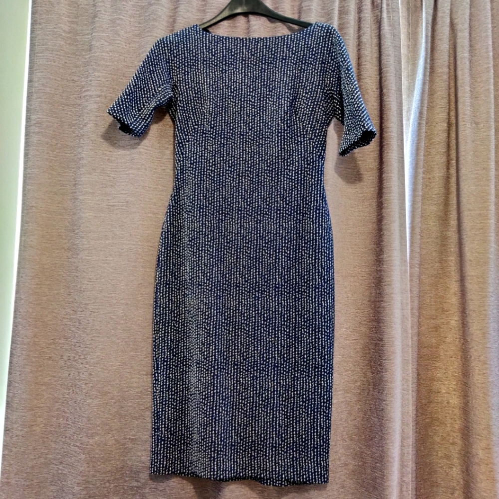 Maggy London formal blue and white dress, size 4